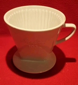 Melitta 103 Kaffeefilter -Schnellfilter Porzellanfilter Weiß - 3 Loch - Bild 1 von 4