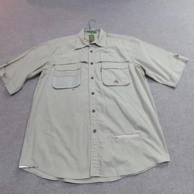 Vintage Camel Safari Shirt XL Beige Short Sleeve 1000 Miles - Image 1 of 4