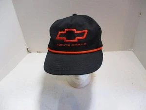 Chevrolet Monte Carlo Chevy Pajarita Negra Correa Trasera Gorra Bordada EE. UU. - Imagen 1 de 12