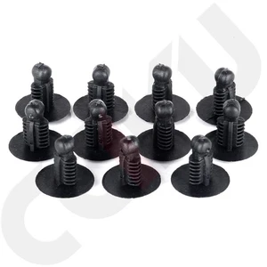 Black Clip Bumper 9mm×7.3mm Rivets 50 Pcs Fastener Retainer For auto Car - Picture 1 of 4