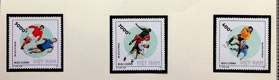 NORTH VIETNAM Sc 2833-35 NH ISSUE OF 1998 - SOCCER - (CJ25) - Image 1 of 1