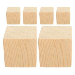 6pcs Bed Risers for Furniture Legs: Table Leg Booster Risers - Wood Bed Frame - Picture 1 of 12