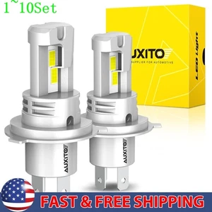 H4 LED Headlight Bulbs High / Low Beam 6500K Super Bright White Lights 1-10Set - Picture 1 of 11