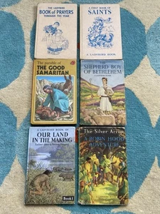 6 Vintage Ladybird Books Bundle Robin Hood, Saints, Prayers, Samaritan, Land - Picture 1 of 16
