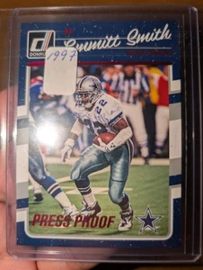 2016 Donruss Press Proof Red Emmitt Smith #85 HOF~ RARE !⭐ COWBOYS⭐🏈FREE SHIP🏈 - Picture 1 of 3