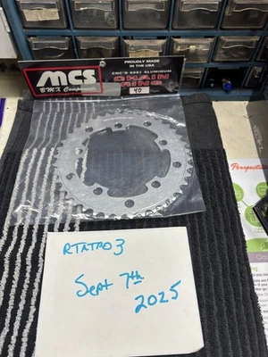 MCS CHAINRING BMX BIKE  SPROCKET 40t USA MADE! GT Haro SE Redline JMC  new - Image 1 of 2