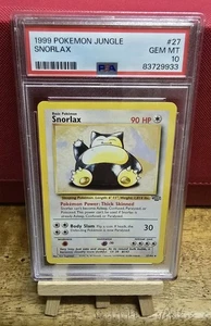 1999 POKEMON JUNGLE #27 SNORLAX PSA 10 - Picture 1 of 3