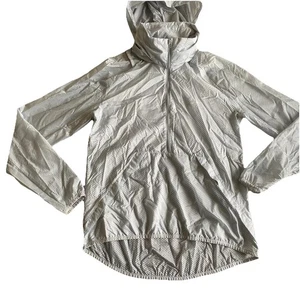 Giacca a vento Nike Golf 1/4 zip cappuccio impacchettabile nylon leggero grigio Wmns S - Foto 1 di 7