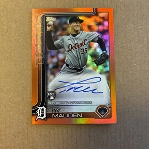 2025 Topps Series 2 Ty Madden Orange Rainbow Auto /25 - Bild 1 von 9