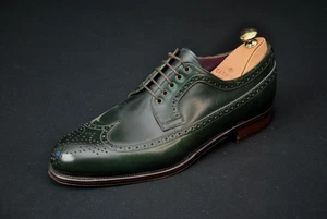 Carmina Green Shell Cordovan Wing Tip Schuhe 9,5 USA 10,5 1125CL - Bild 1 von 13