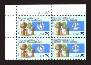 US -Plate block of 4 - Sc #2804 - Mariana Islands - MNH - Picture 1 of 1
