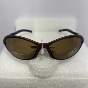 Stilvolle Retro Y2K Sonnenbrille braun Vintage Kunststoff getönt NEU OLD DEAD STOCK - Bild 1 von 14