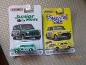 2 MIP Matchbox Candy Advertising Austin Vehicles 1964 Mini Cooper & Mini Van - Picture 1 of 3