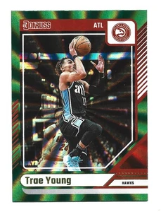 Holo Green Laser 2024-25 Panini Donruss Trae Young #93 Atlanta Hawks Basketball  - Bild 1 von 2
