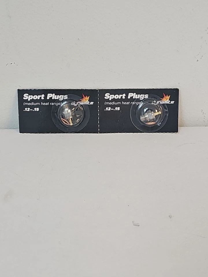 2 DYNAMITE SPORT GLOW PLUG .12-.15 NEW OLD INVENTORY - Image 1 of 2