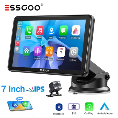 ESSGOO 7" Tragbares Autoradio Rearview Apple CarPlay Android Touch Navi WIFI BT - Bild 1 von 4