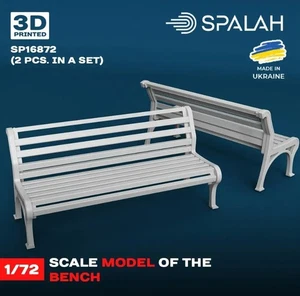 Spalah 16872 Maßstabssatz 1:72 Modelle "Bänke", (2 Stück) Resin Modell - Bild 1 von 1