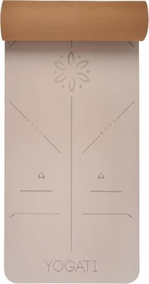 Estera de Yoga Antideslizante Antitóxica con Correa de Transporte Estera de Yoga con Líneas de Alineación. I Foto 1 de 2