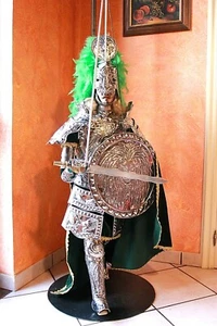 Títere Caballero En Armadura Muñeco Siciliano Rinaldo 130 Cm Marioneta Italia - Imagen 1 de 12