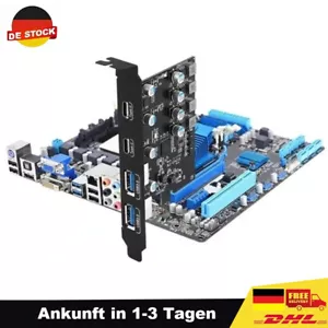 4 Port 5Gb/s 3.2 PCI-E PCIe x1 USB Erweiterungskarte Adapter Karte PCI-Express - Bild 1 von 7