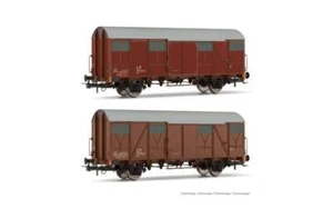 Rivarossi 2er Set ged. Güterwagen Gs, flache Wände, braun, Ep. IV, FS 6505_HR - Picture 1 of 1