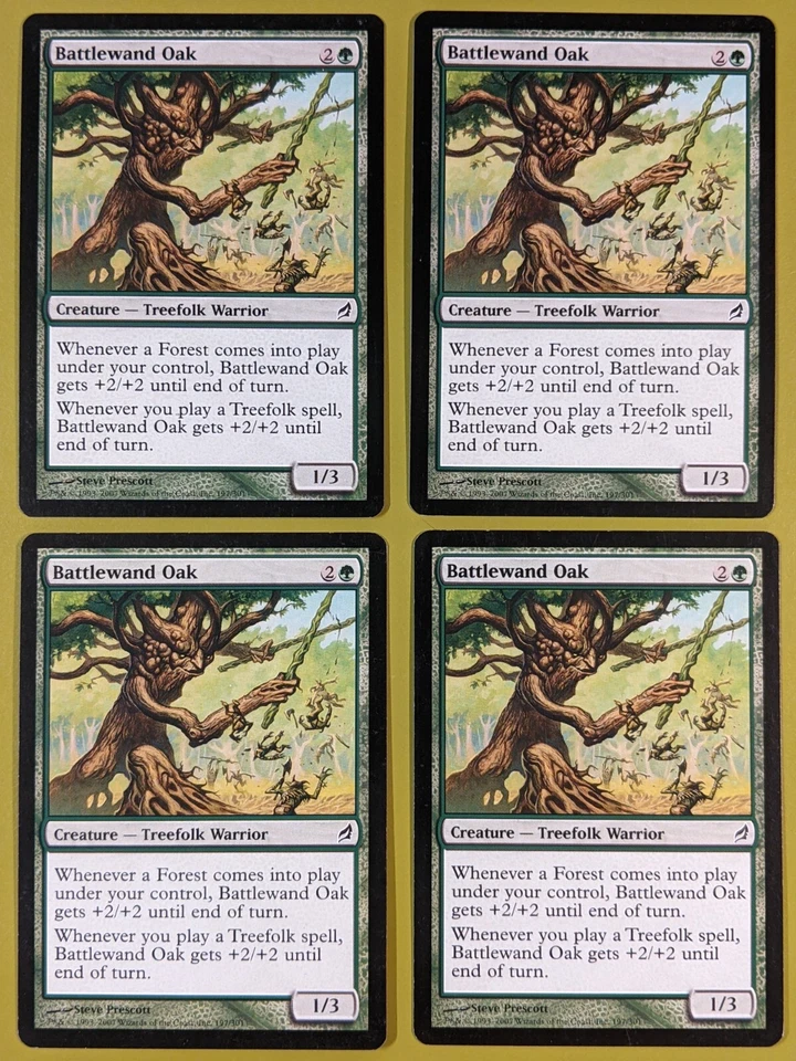 Battlewand Oak x4 Lorwyn 4x Playset Magic the Gathering MTG - Image 1 of 1