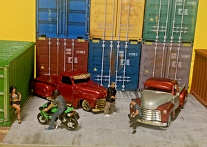 Diorama hecho a mano e iluminado - “LUGAR DE ENCUENTRO RAILYARD” en escala 1/64 - Imagen 1 de 14