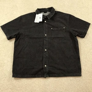 Air Jordan Denim Top Mens Shirt 2XL New Black FZ2131-010 - Picture 1 of 8