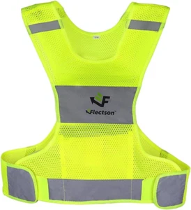 Reflective Running Vest - 360° High Visibility Yellow Safety Vest with Adjustabl - Picture 1 of 8