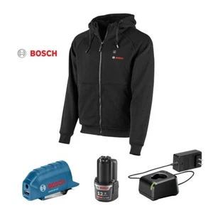Bosch GHH12V-20SN12 Heated Hoodie with Portable Power Adapter (Size: Small) - Picture 1 of 2