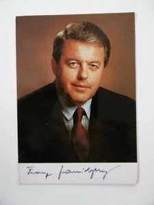 Postal firmada con autógrafo de Franz Vranitzky 11x16 cm - Imagen 1 de 1