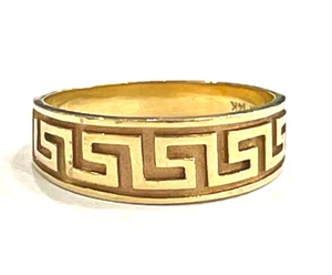 Llavero griego oro amarillo 14k talla 7 - Imagen 1 de 7