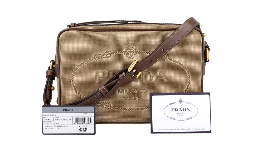 AUTH LUXURY PRADA SHOULDER BAG HANDBAG 1BH089 BLACK LEATHER