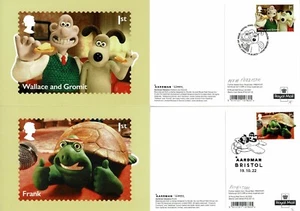 Clásicos de Aardman PHQ 507 (13). Las 11 cancelaciones ilustradas usadas. - Imagen 1 de 7