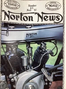 Norton Motorcycles News 1987 USA Owners Shop Ads Fowler UK Loudon NH - Picture 1 of 24