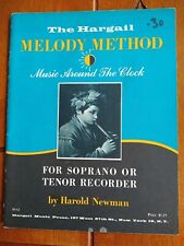 Music Around The Clock: For Soprano Or Tenor Recorder by Harold Newman 1965