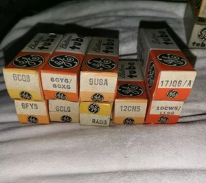 Lot Of 9 Tubes GE NOS - Picture 1 of 4