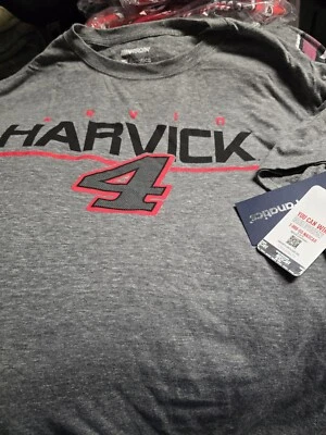 Camiseta Fanatics Kevin Harvick #4 Gris SS NUEVA CON ETIQUETAS Mediana  Foto 1 de 2