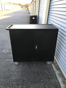 Learniture 40'' H x 24.75'' W Laptop/Tablet Storage Cart with Wheels - Picture 1 of 7