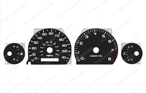 Toyota Chaser JZX100 MPH Umbau Custom Carbon Dial Cards Gauges - Bild 1 von 1