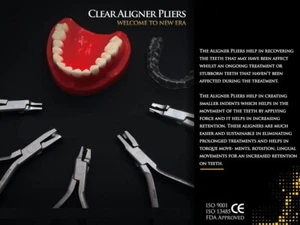 DENTAL ORTHODONTIC RETAINER BRACE CLEAR ALIGNER PLIERS SET GERMAN STAINLESS 5 pc - Picture 1 of 11