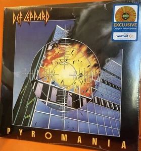 Def Leppard “Pyromania” Walmart Exclusive Orange Yellow Splatter Vinyl (NEW) - Picture 1 of 3