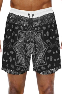 Paisley Mens Summer Beach Board Shorts Print Surf Sport Swim Trunks - Picture 1 of 49
