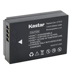 1x Kastar Battery for Canon LP-E12 EOS 100D EOS M EOS M2 EOS M10 M100 Rebel SL1