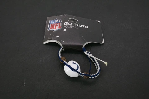 Indianapolis Colts Kukui Nut Macrame Bracelet NFL TF Cover