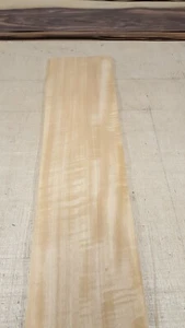 Figured Anegre Wood Veneer - 14 NATURAL WOOD SHEETS - 550mm x 140mm - Picture 1 of 3