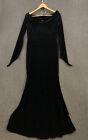 Giking Women Off Shoulder Floor Length 1950S Black Longsleeve Dress Nwot