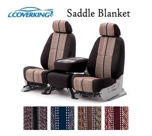 Coverking Custom Seat Covers Saddle Blanket Front Row - 4 Color Options - Picture 1 of 5
