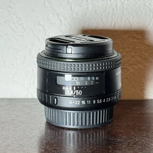 PENTAX-FA 50mm F1.4 Large Aperture HD Coating Lens Black Matte Finish - Picture 1 of 5