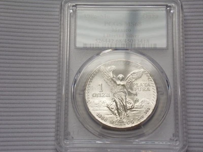 1986-MO PCGS MS68 ONZA .999 SILVER LIBERTAD " Only 5 Coins Graded Higher " - Image 1 of 4